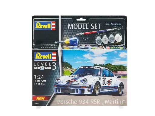 [Revel-67685] Maquette Porsche 934 RSR Martini Model Set