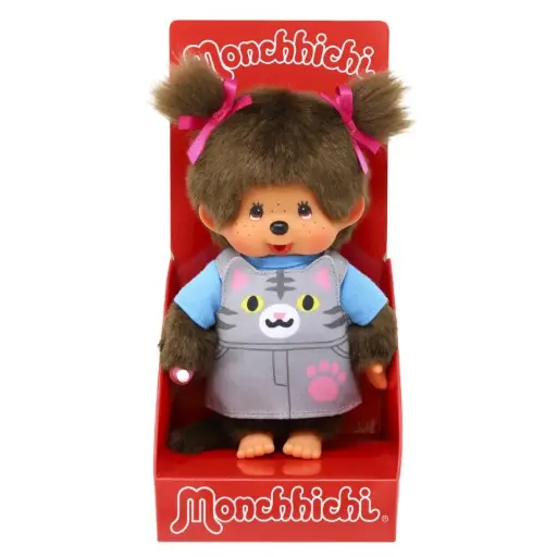 [gebr.simon - 203895] monchhichi 20cm Fille robe chat