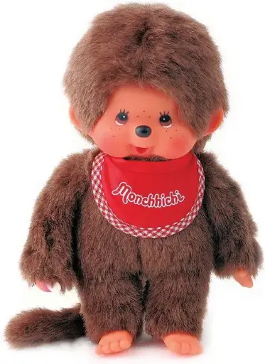 [gebr.simon - 255010] monchhichi 20cm Garçon avec bavoir rouge