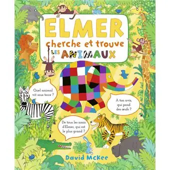 [9782378882341] Elmer cherche et trouve (les animaux)