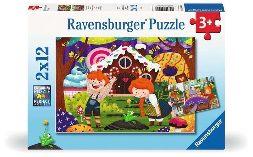 [RAVENSBURGER-120040453] Puzzle 2x12 Pièces - Fairy Tales