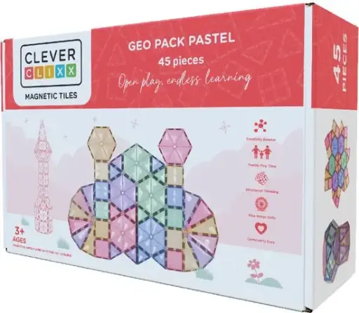 [CLEVERCLIXX-CC-3012] Geo Pack Pastel 45 pièces