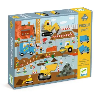 [djeco - DJ07167] PUZZLE GEANT - Le chantier 