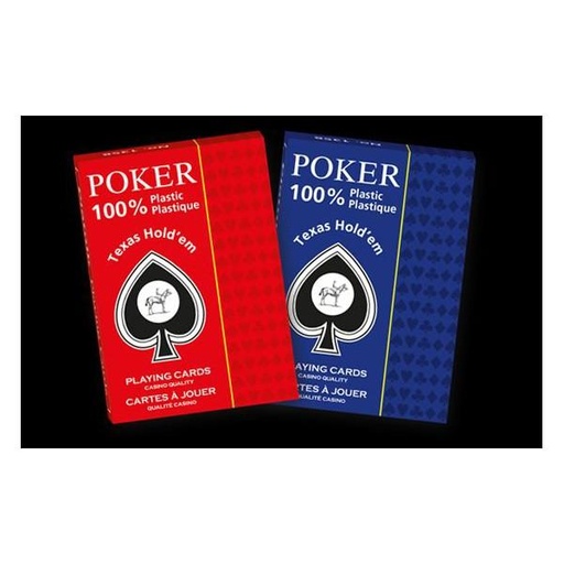 [Wilson-1358] Plastique - jeu de 54 cartes texas