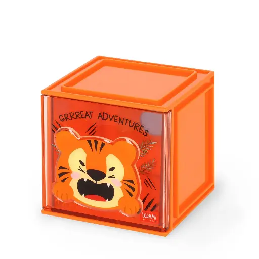 [legami-sbx0004] Boîte Empilable de Bureau - tigre