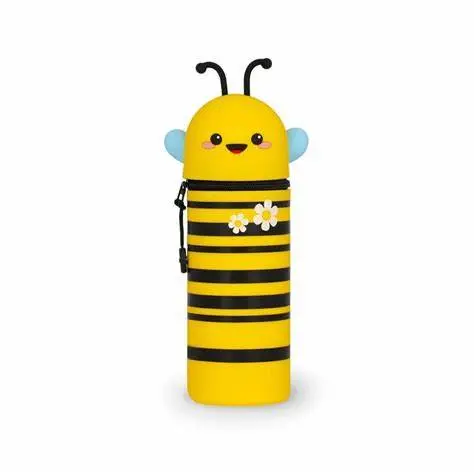 [Legami-KA0021] Trousse en silicone 2 en 1 Abeille Kawaii
