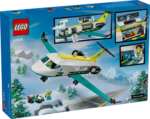 [Lego-60465] LEGO City Grands Véhicules - Avion Ambulance de Secours