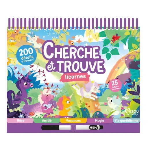 [auzou-9791039552318] cherche et trouve - licorne
