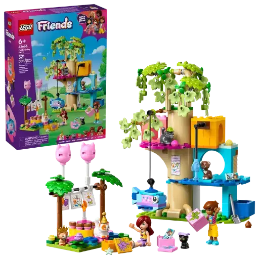 [Lego-42666] LEGO friends -  Fête d'Anniversaire du Chat et Cabane dans l'arbre