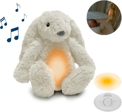 [Zazu-ZA-RO-03] Zazu - Veilleuse  Lapin - Blanc
