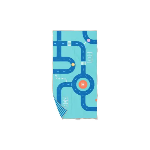 [Quut-174028] Serviette de jeu M - Road