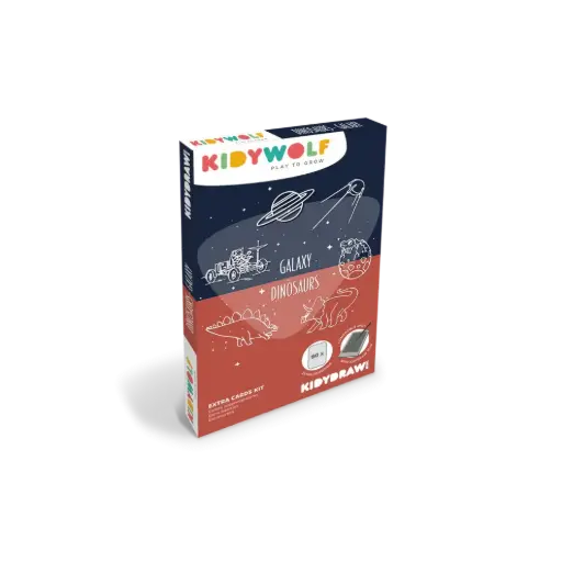 [nespart-kidydrawmini-din-gal] Recharge kidydraw mini dessins "dinosaures" et "galaxie"