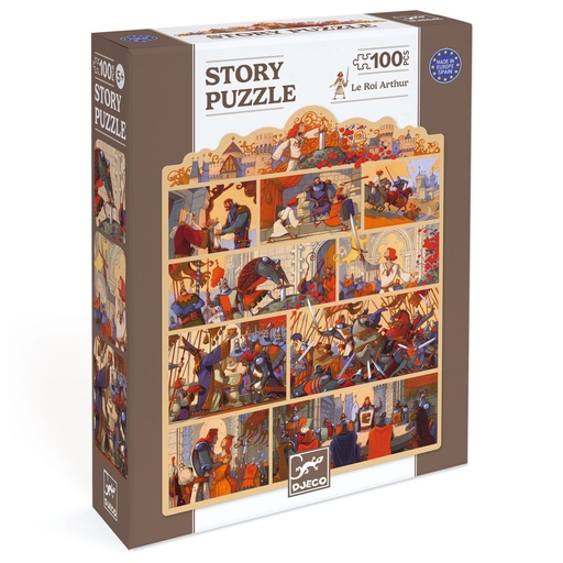 [Djeco-DJ07054] STORY PUZZLE - Le Roi Arthur - 100pcs
