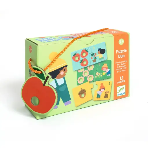 [Djeco-DJ08272] PUZZLE DUO - Duo -Premiers chiffres - FSC MIX