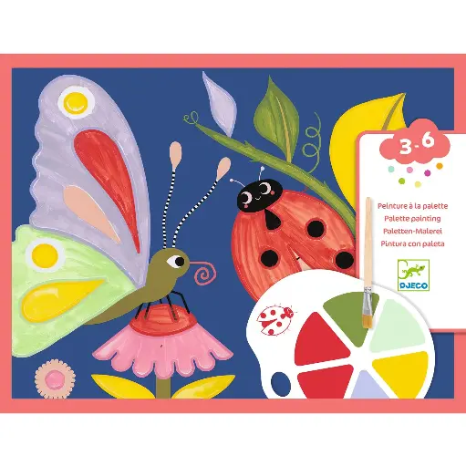 [Djeco-DJ09134] PEINTURE DES PETITS - Peinture à la palette - Les petites bêtes