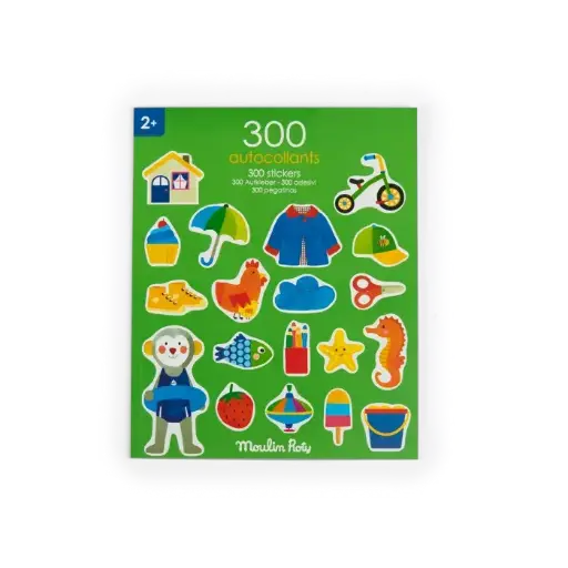 [moulin roty-661617] Cahier de 300 stickers -  Les Popipop