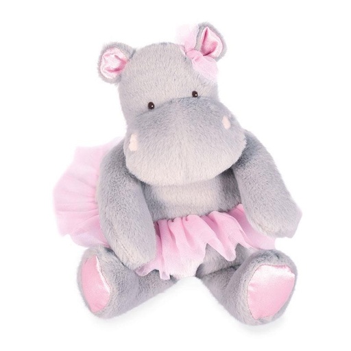 [HO3173] Histoire d'ours - Peluche Hippopotame Gris Tutu - 22 cm