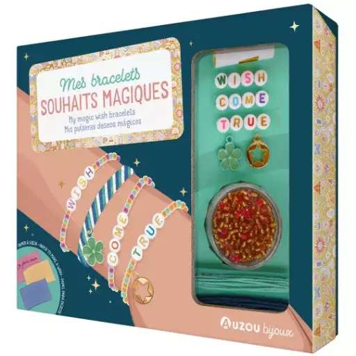 [auzou-9791039555791] Mes bracelets - Souhaits magiques 