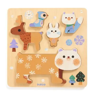 [djeco-dj01090] Puzzle - Woody stack