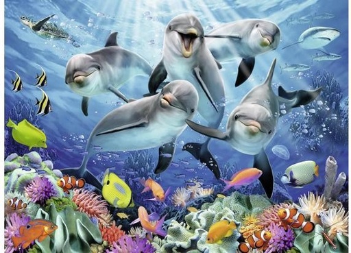 [Ravensburger 120002000] Dauphins récif corail 500p