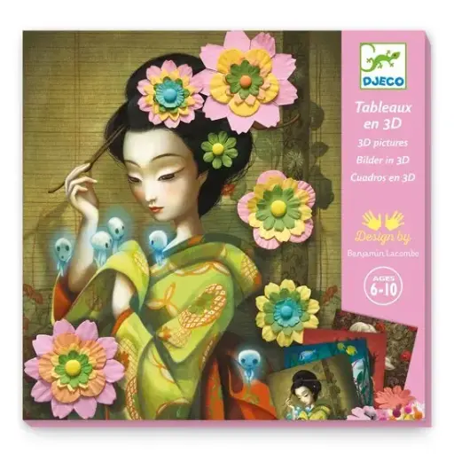 [Djeco DJ09455] Tableau 3D - Rock'n'Roses
