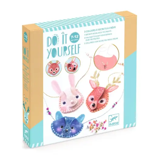 [djeco-dj07997] diy - 3 colliers secrets à créer