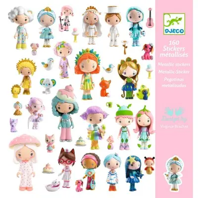 [Djeco-DJ09286] Stickers métallisés Djeco
