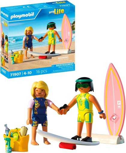 [Playmobil-71907] Cours de surf à la plage, 2 personnages