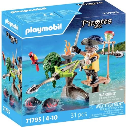 [playmobil-71795] 71795 - Pirate avec arbalète, flèche et poissons à viser