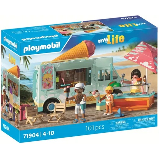 [Playmobil-71904] Camion vendeur de glaces et 3 personnages