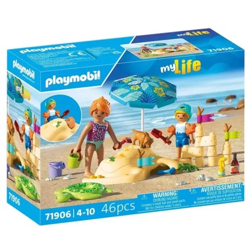 [71906] Famille jouant dans le sable à la plage - Playmobil