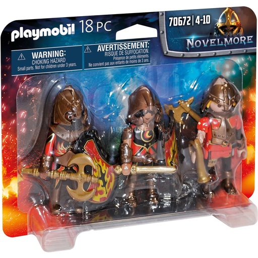 [70672] Playmobil 3 combattants Burnham Raiders