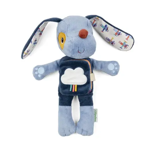 [Lilliputiens-83663] Peluche phosphorescente et livre en tissu Jules
