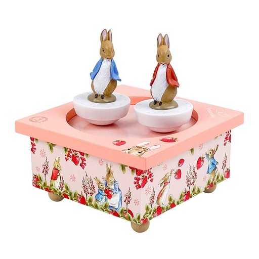 [trousselier-s95861] Trousselier - Boite à musique dancing  Peter rabbit fraises