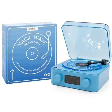 [coolkidz- WAVEBLUE] Haut-parleur Littel L Magic Wave - bleu