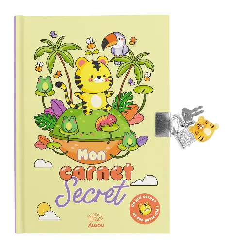 [auzou-9791039572651] Mon carnet secret porte clé tigre