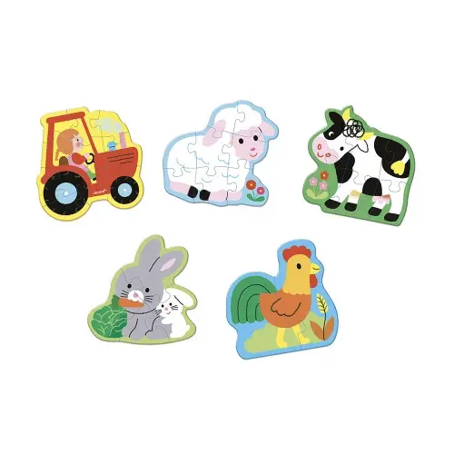 [JURATOYS-J02487] 5 Puzzles évolutifs Ferme